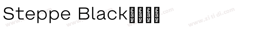 Steppe Black字体转换